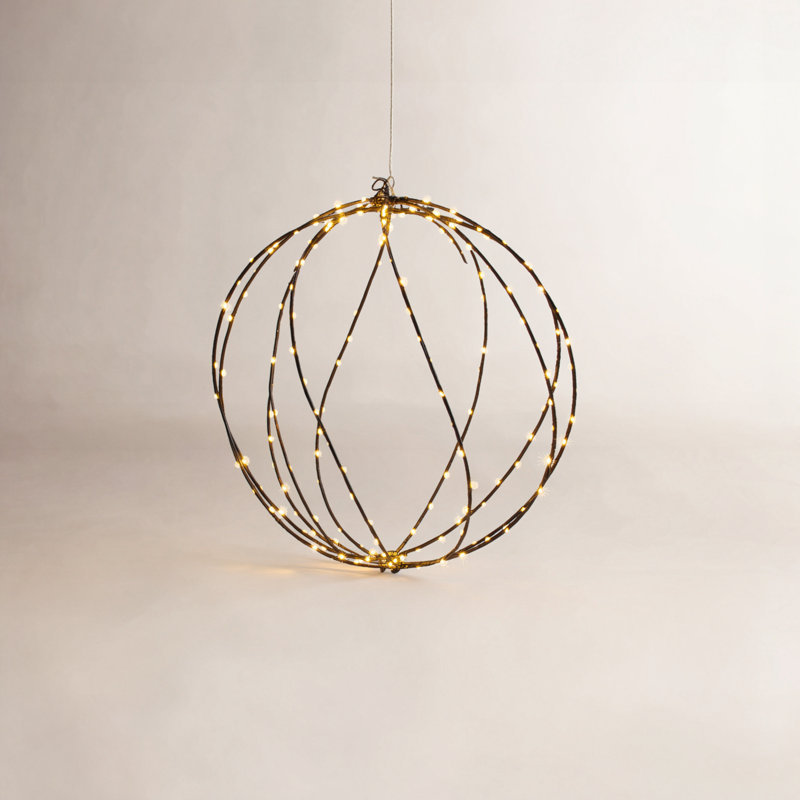 Sphère scintillante scintillante, noir, moyen, 15.75", Noir