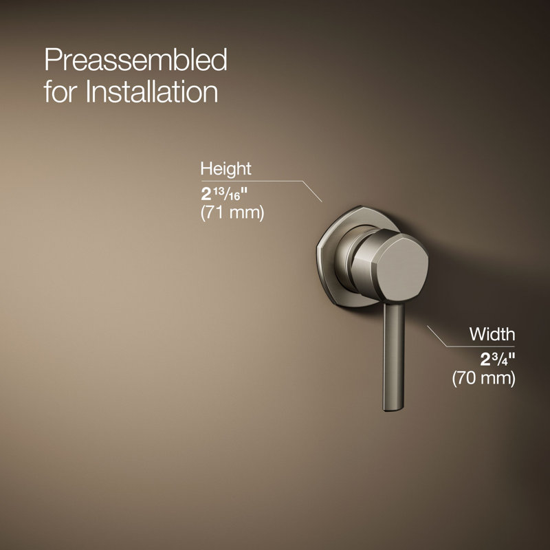 Poignée de lavabo de salle de bain l 2,75 po x H 2,81 po Occasion, Nickel brossé