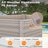 12 - Person Outdoor Wicker Patio Conversation Furniture Set with Fire Pit Table-974883150