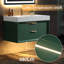 Meuble-lavabo mural en bois flottant avec plateau en acrylique blanc-771776058-771776063