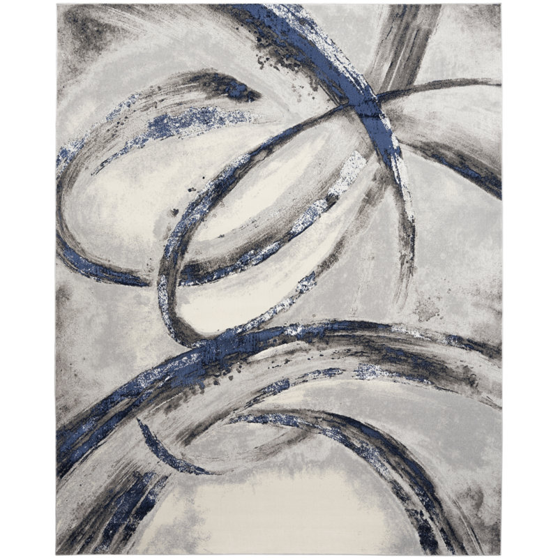 Breux Abstract Area Rug, Rectangle 239 x 300cm