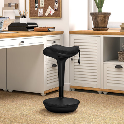 Standing Desk Chair, Adjustable Active Standing Stool, Black