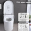 Bidet de toilette intelligent avec siège chauffant, buse autonettoyante, capteur de pied, télécommande, capteur à DEL