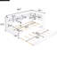 Lit de jour simple blanc avec lit gigogne, rangement et structure en bois massif et lit gigogne-713204906