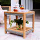 Chauncie 20.75'' Teak Outdoor Side Table