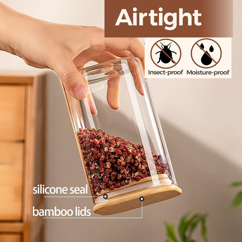 Glass Jar - Set of 3, 2100ml
