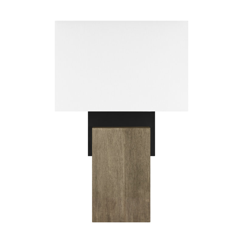 Slab Table Lamp, Nightshade Black, 18" H x 16" W x 10.5" D
