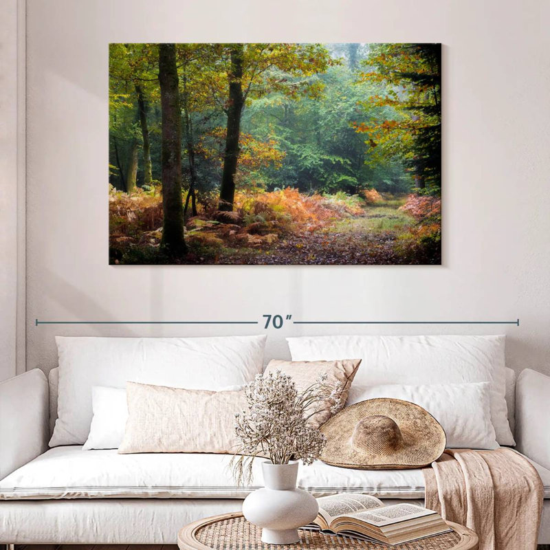 Harnek, feuilles d'automne de la forêt, H 32 po x l 48 po