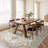 8'X10' Washable Vintage Boho Area Rug Brown-118339480