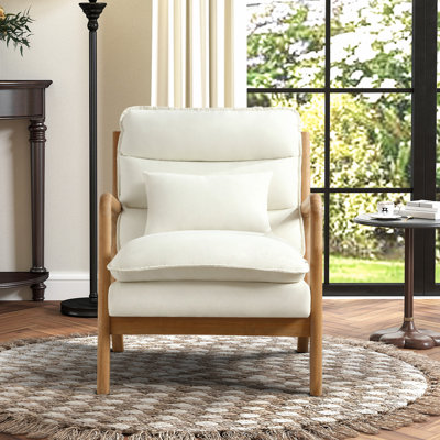 Upholstered Linen Armchair