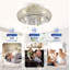 Flush Mount Ceiling Fan with Light Caged Farmhouse 6-Speed Reversible DC Motor with Remote Matte White-130156545