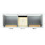 Meuble-lavabo double en bois massif Tidworth avec plateau en quartz blanc de 1,5 po-818783555-851666852