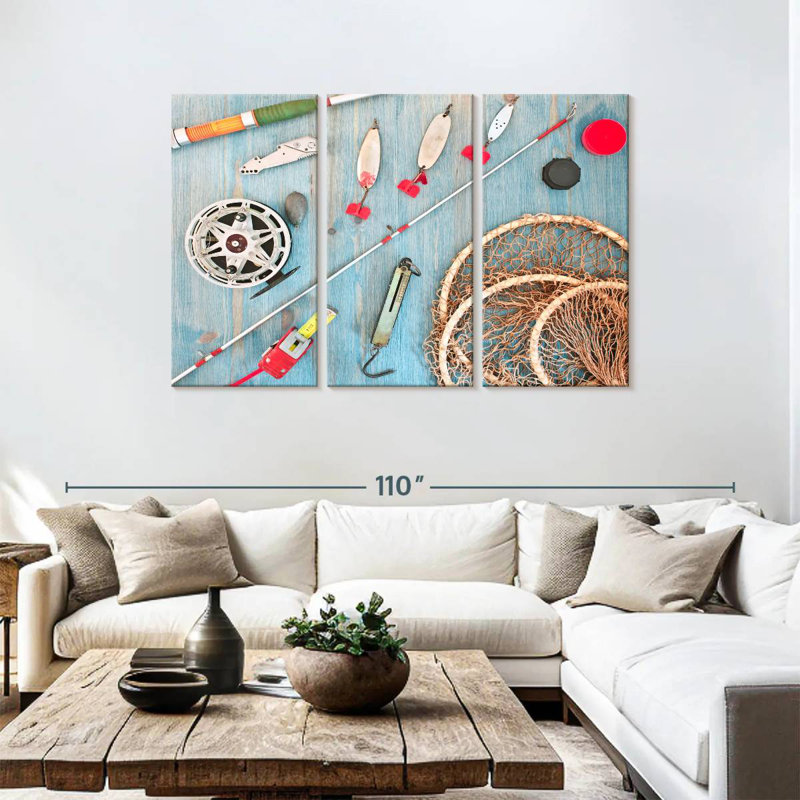 Senne Fishing Tools, 48" H x 74" W