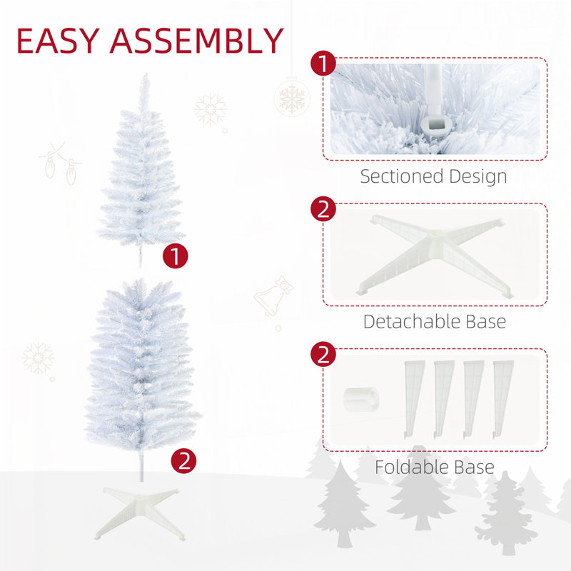 Arbre de Noël artificiel blanc