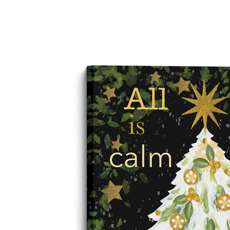 «All is Calm Christmas Tree» par Annie Lapoint, reproduction d'art, Toile non encadrée, L 24 po x H 36 po, Ne s’applique pas