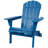 Embossed Wooden Outdoor Folding Adirondack Chair With Pre-Assembled Backrest & Seatboard,Wood Patio Chair For Garden Backyard Porch Pool Deck Firepit With Wood Grain-129423865
