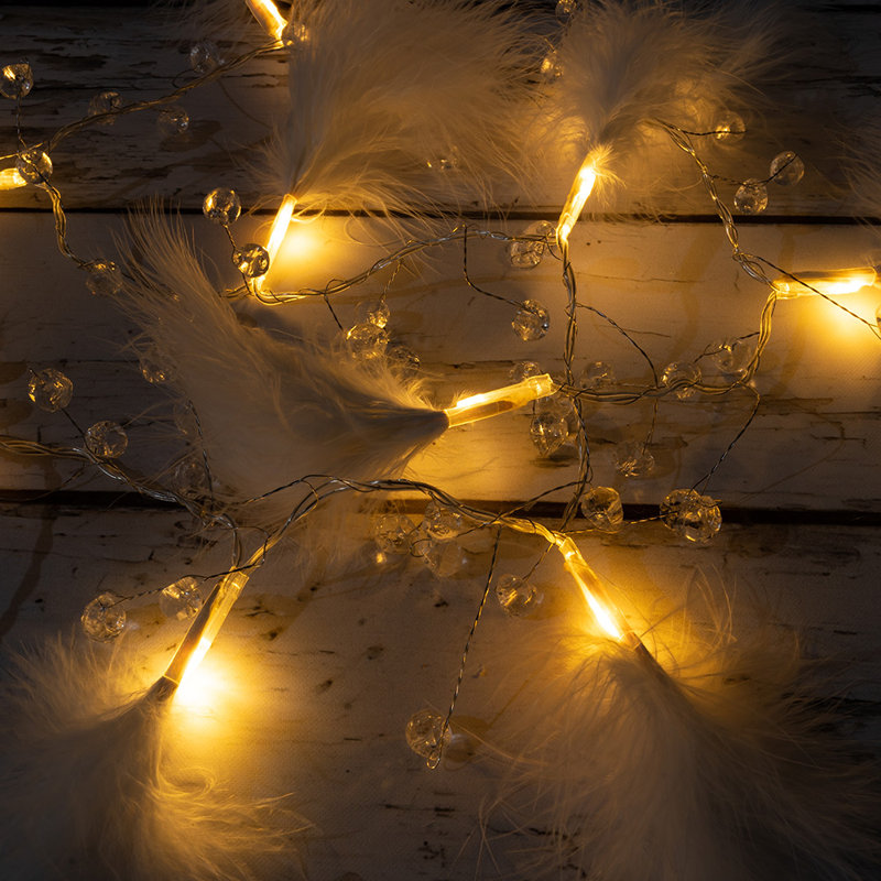 Guirlande de lumières d'extérieur à pile et à DEL de 4,2 pi avec 10 lumières Coopertown