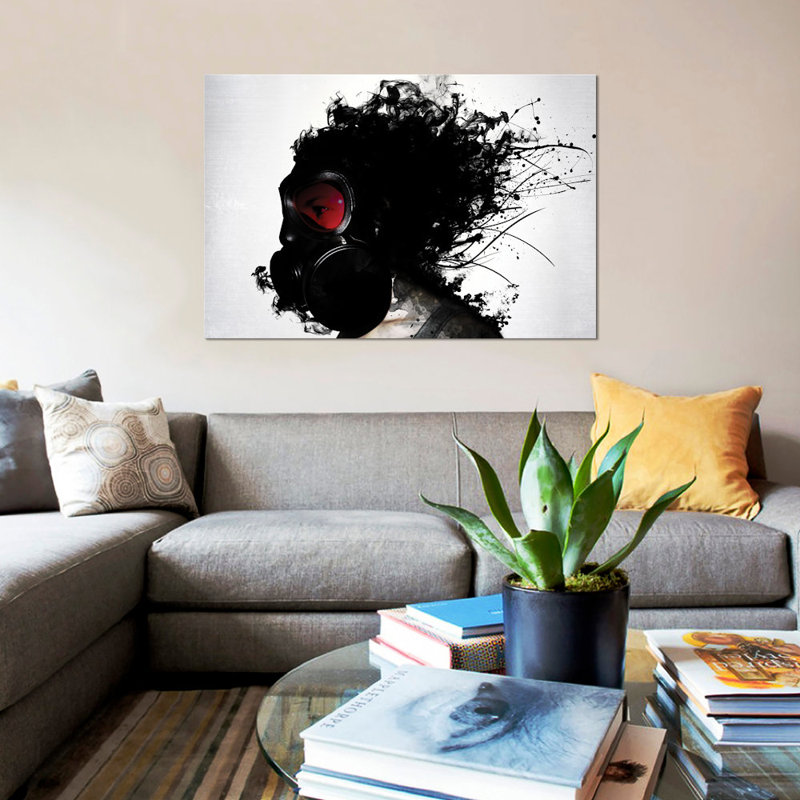 «Ghost Warrior», impression sur toile, H 18 po x l 26 po x P 1,5 po, Toile tendue, Pas de tapis