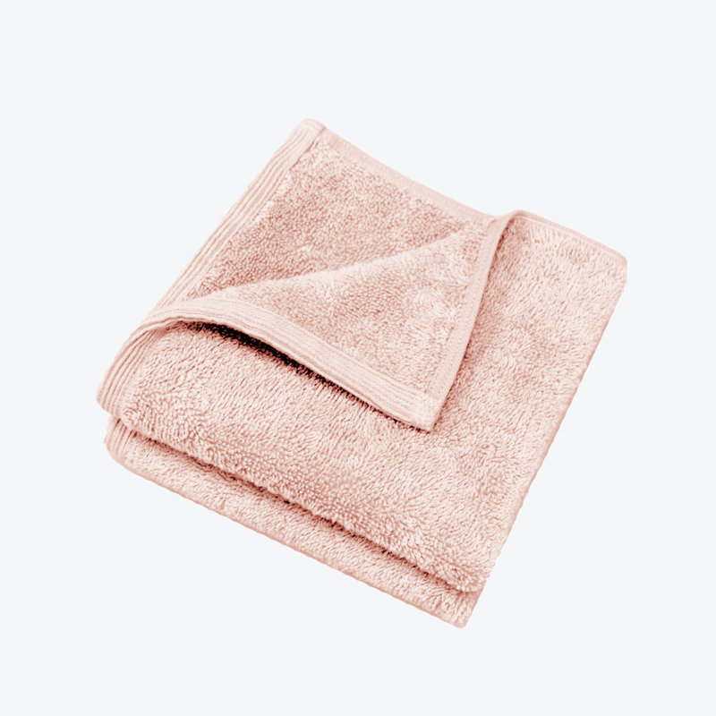 Demarien 2 Piece Sustainable Bamboo Face Cloths, Rose Pink