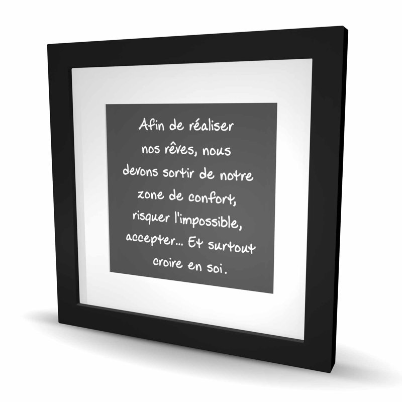 «Make Our Dreams True» - Motif décoratif, impression encadrée