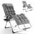Outdoor Zero Gravity Reclining Chair Foldable Recliner Lounge Chair with Soft Cushion and Cup Holder-1954224810