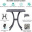 Table de bout en aluminium pour jardin - Weather- And. Rouille, pratique. 21 po x 21 po x 21 po, rouille d'extérieur 9 lb - Fabrication.