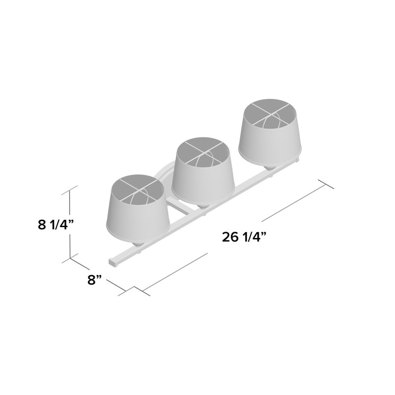 Éclairage pour meuble-lavabo à intensité variable Simran, Bronze huilé