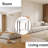 Round Double-Layer Nightstand – Modern Side Table With Storage Drawer