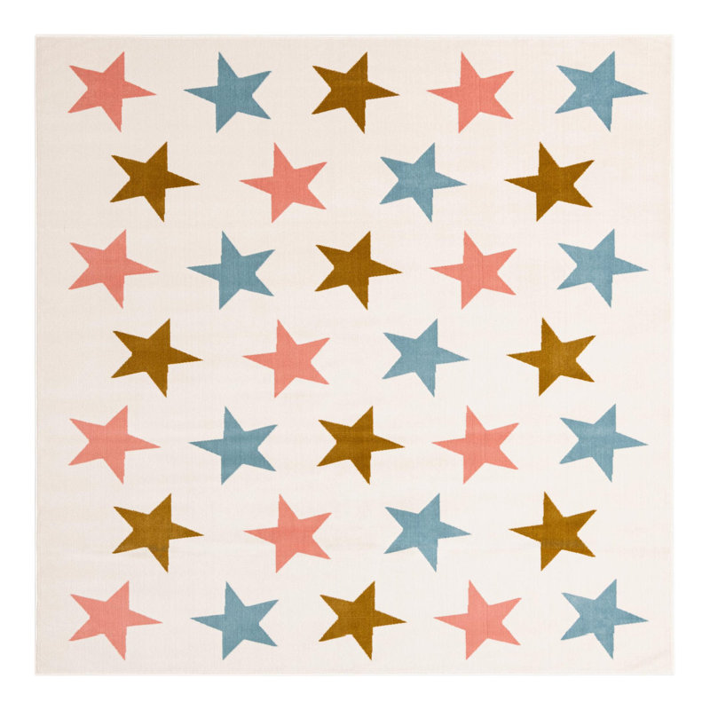 Tapis pour enfant Unique Loom Twinkle Whimsy, Carré 7 pi 10 po