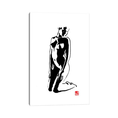Kneeing by Péchane - Print on Canvas