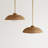 Boho Rattan Pendant Light With Glass Diffuser