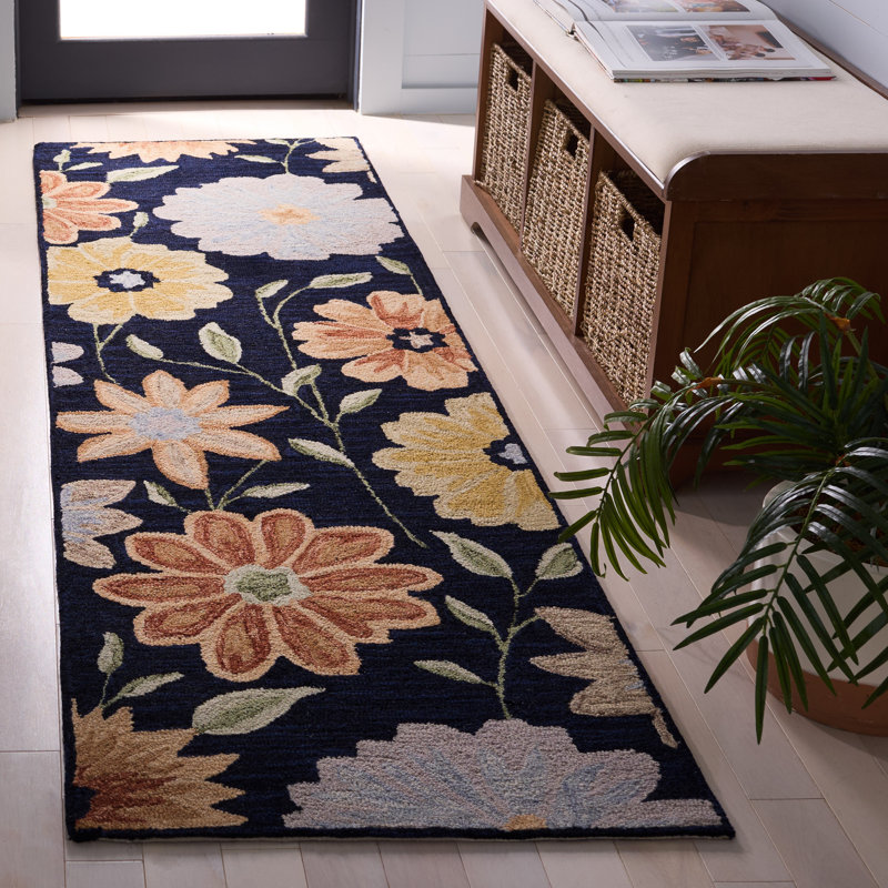 Jardin Hand Tufted Wool Floral Indoor Rug, Runner 2'3" x 8'