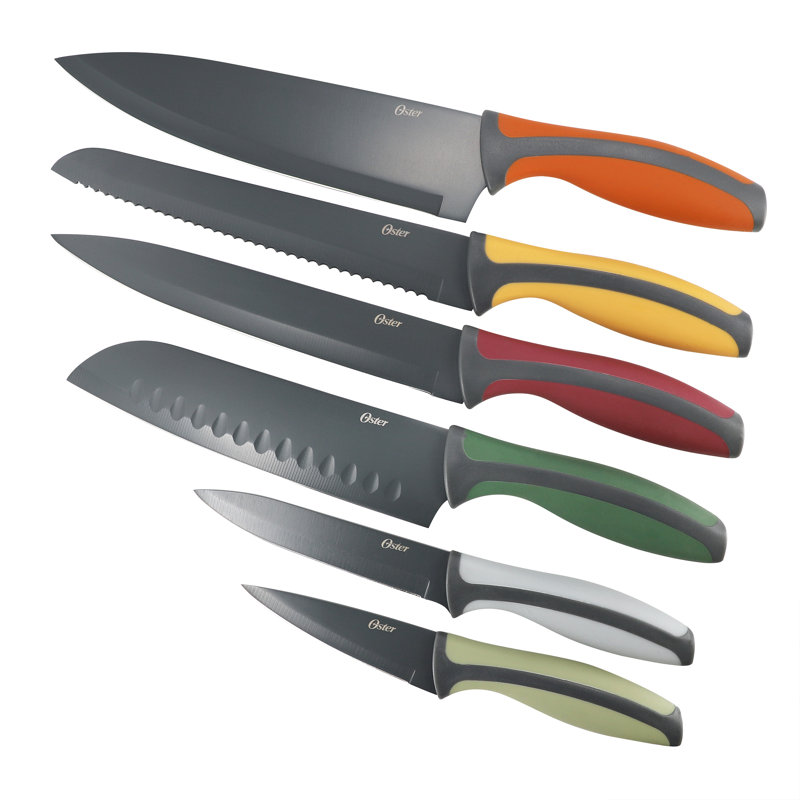 Oster Ronnan 12 Piece Precision Stamped Cutlery and Sheath Set in Multi