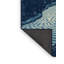 Tapis bleu moelleux moelleux et moderne au look rustique et rétro - bleu marine-580523152
