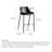 Modern And Simple Saddle Leather Backrest Bar Stools