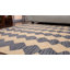 Tapis Zayas tissés à plat en laine Kilim écologique - 152 x 244 cm, rectangulaire, couleur anthracite, design contemporain, tapis à poils courts faits main pour salon, chambre-27436326