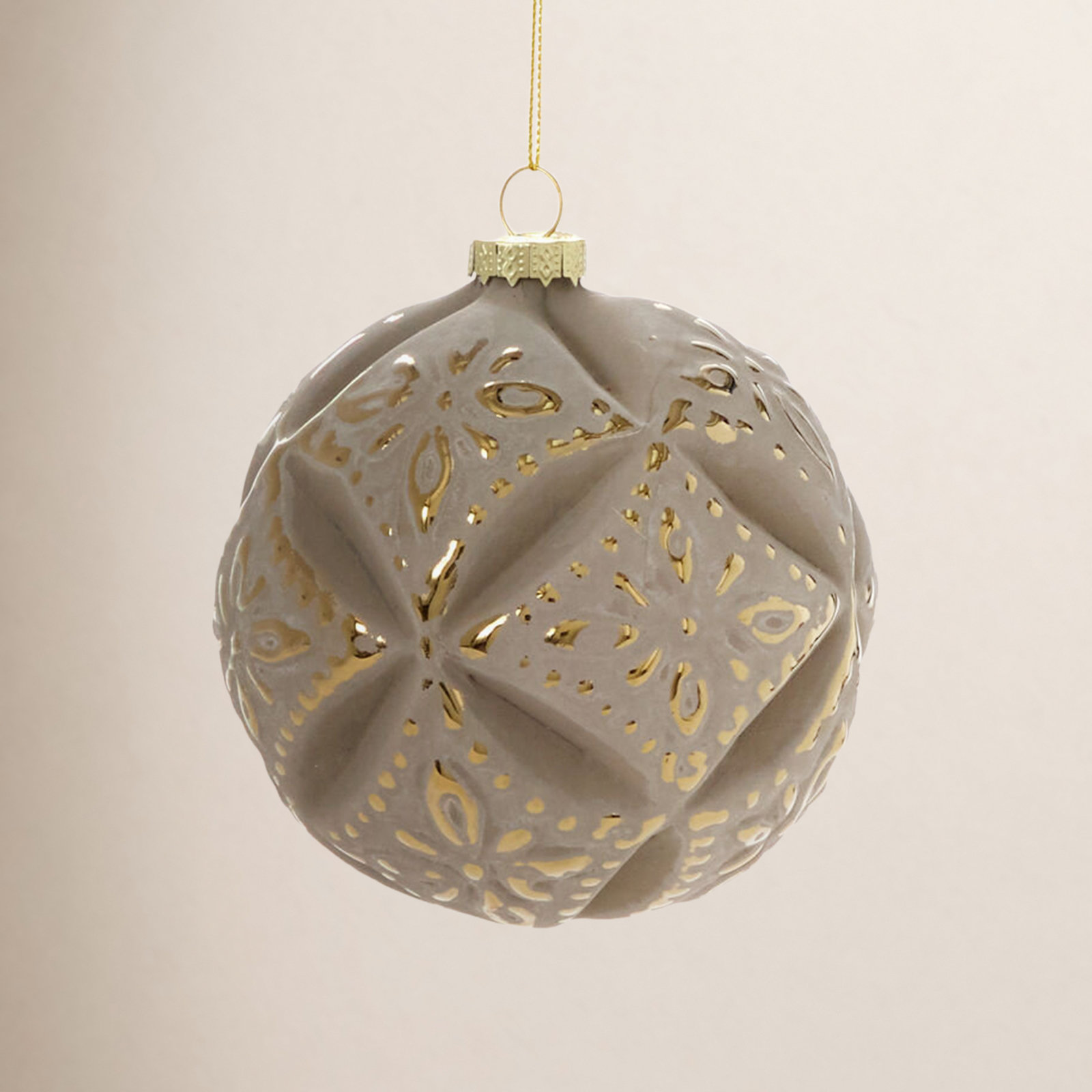 4" Bauble, Gray