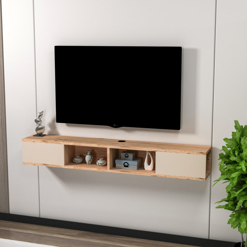 Rossano Unfinished TV Stand for TVs up to 75", Beige