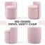 Upholstered Velvet 360° Swivel Storage Vanity Stool No Assembly Needed-1893577939