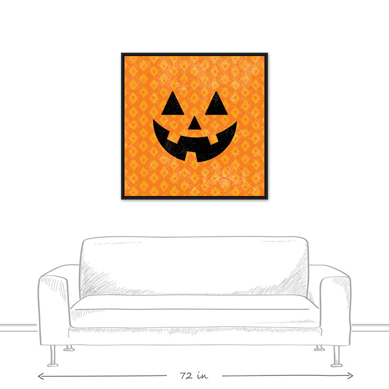 « jolie jack o’lantern », impression, H 37,75 po x l 37,75 po, Cadre noir