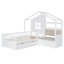 Lit plateforme avec deux tiroirs et tablette de rangement House House-1913378656