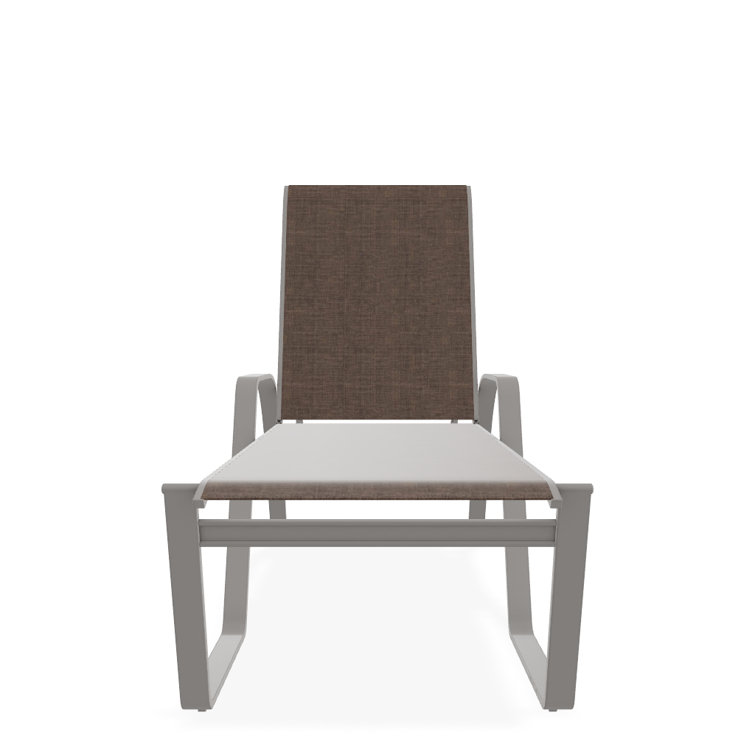 Holna Outdoor Rust-Resistant Metal Chaise Lounge