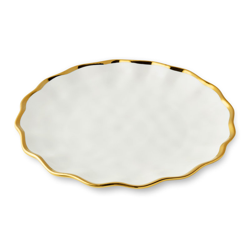 Ensemble de 4 assiettes 11 "Regency Gold
