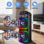 Haut-parleur rechargeable Bluetooth 15 000 W avec double caisson de basses 15 po et 2 micros pour télécommande karaoké