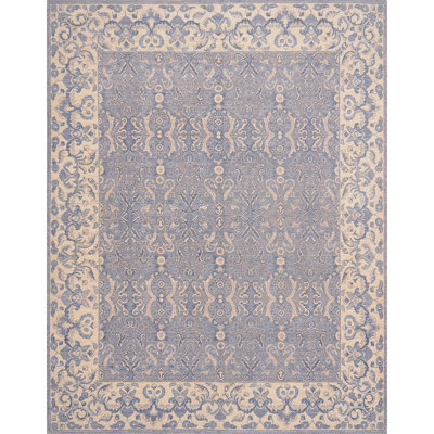 Tapis beige / mauve de haute qualité noué à la main Ziegler 3000