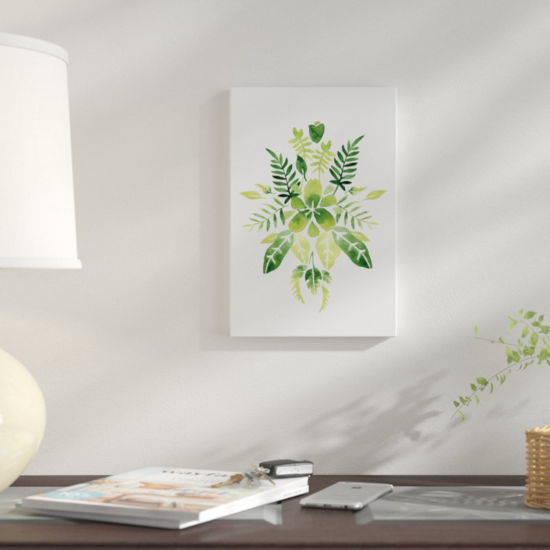 « verdoyant vignette iv », impression sur toile, H 60 po x l 40po x P 1,5 po, Toile tendue, Pas de tapis