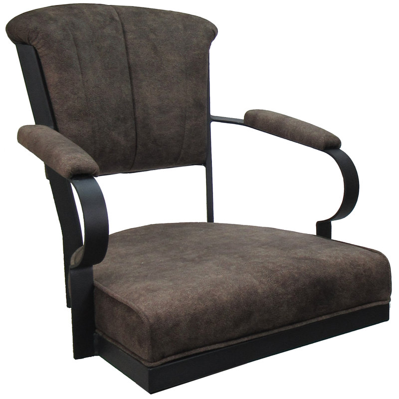 Tabouret pivotant très haut Jigna, Whisky / gris