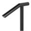 Garde-corps simple à 1 ou 2 rampes en acier noir Capacité de 441 lb de vernis de cuisson Escaliers élégants pour les marches extérieures avec boulons d'expansion et mèche
