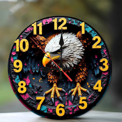 Horloge murale aigle