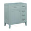 Meuble-lavabo de 30 po sans lavabo, base d'armoire seulement, armoire de salle de bain avec tiroirs, structure solide et panneau de fibres à densité moyenne, vert-1349576955